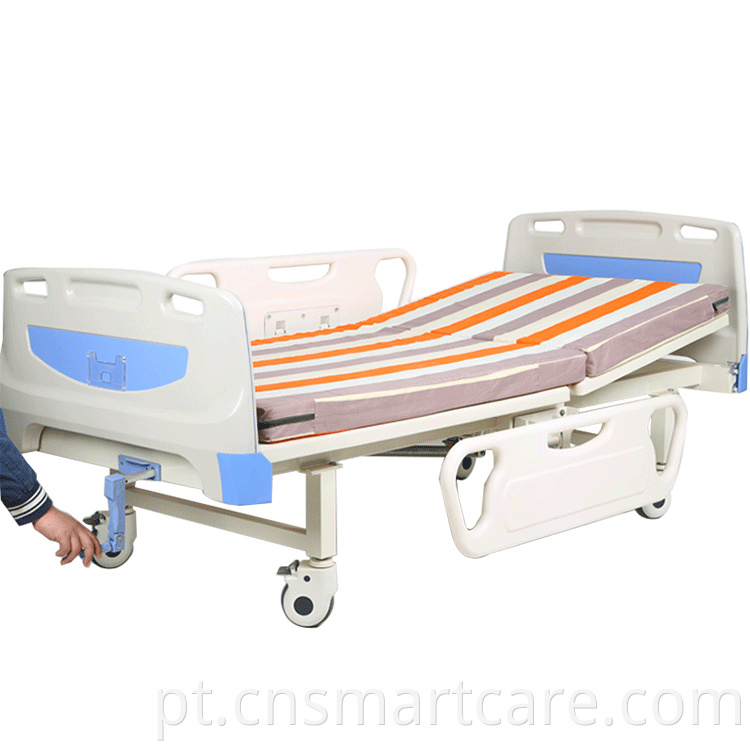 Uma cama manual de cuidados de enfermagem do Hospital Manual para equipamentos médicos